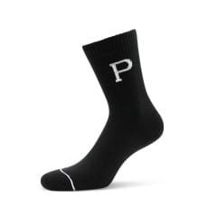 Platzangst "P" Socke (2er Pack) Schwarz